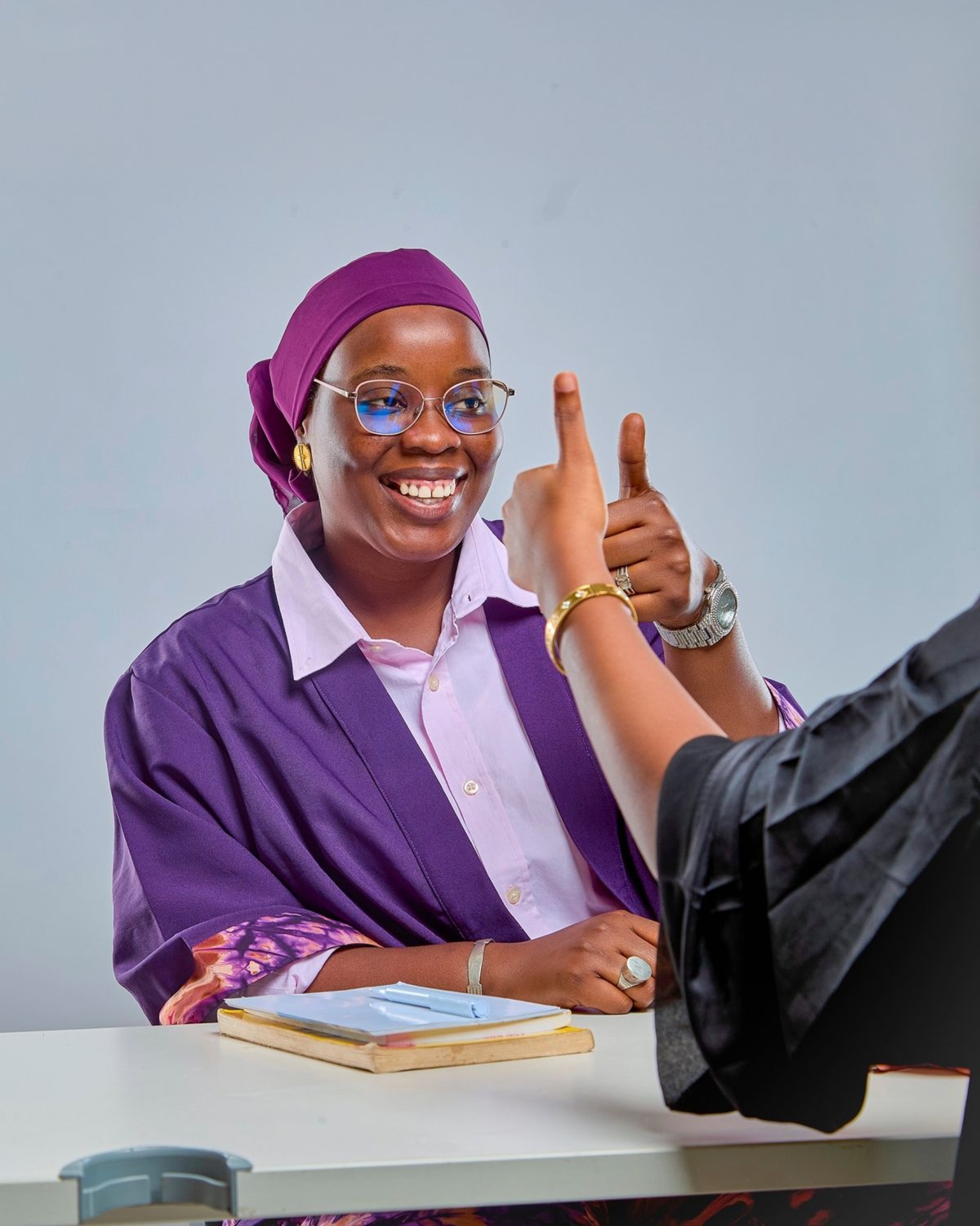 Happy woman holding bank card